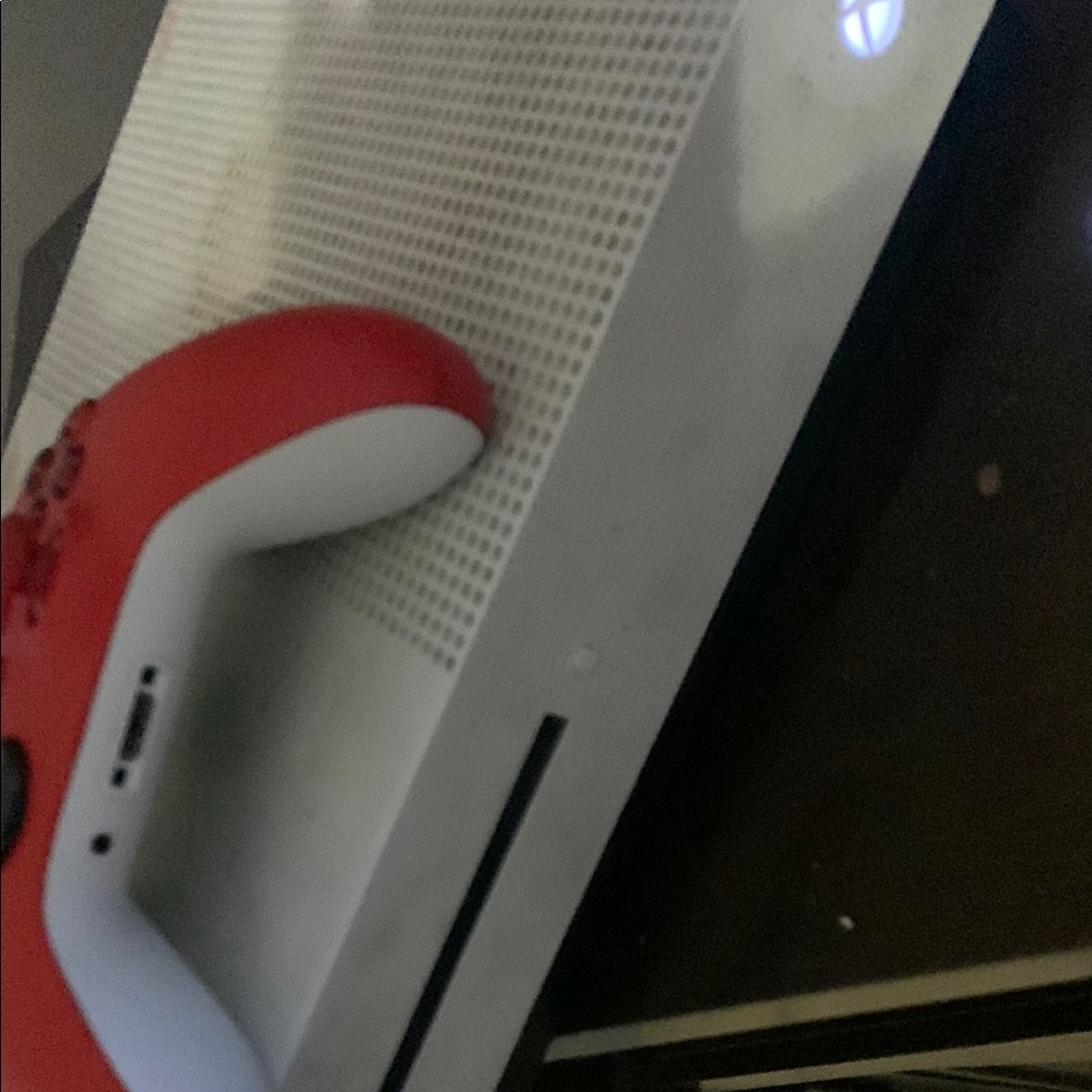 Xbox One S Console with Red Controller
